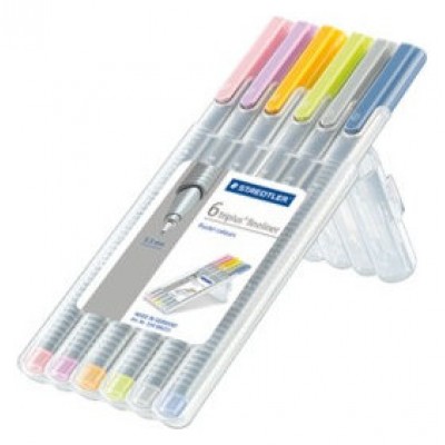 ESTUCHE 6 PZASTRIPLUS FINELINER 334, SURT. NEÓN STAEDTLER 334 SB6CS3 (Espera 4 dias)